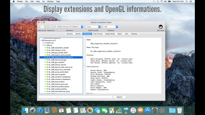 Opengl 4 1 download for mac